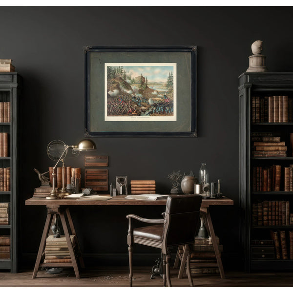 Battle of Chattanoogagen Thomas Charge Near Orchard Knob Nov 24 1863parts Ao — Framed Wall Art Room View | Bella Frye