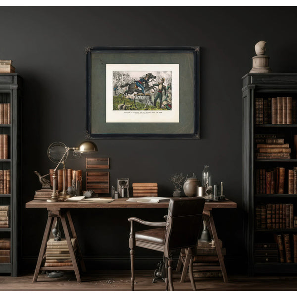 Battle of Resaca De La Palma May 9th 1846 Capture of Genl Vega by the Gallan — Framed Wall Art Room View | Bella Frye