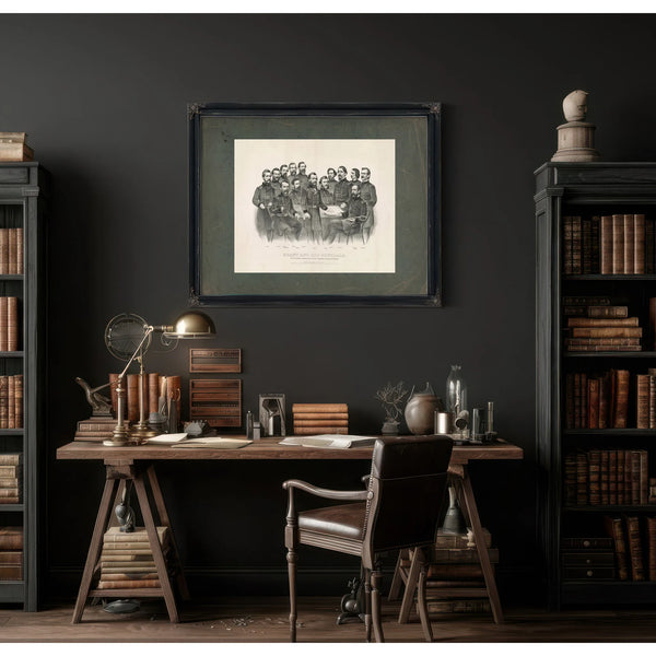 Grant and His Generals Distinguished Commanders in the Campaign Against Rich — Framed Wall Art Room View | Bella Frye