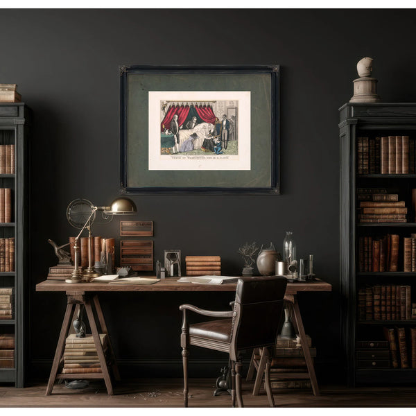 Death of Washington Dec 14 Ad 1799 1846 — Framed Wall Art Room View | Bella Frye