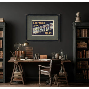 Massachusetts Boston — Framed Wall Art Room View | Bella Frye