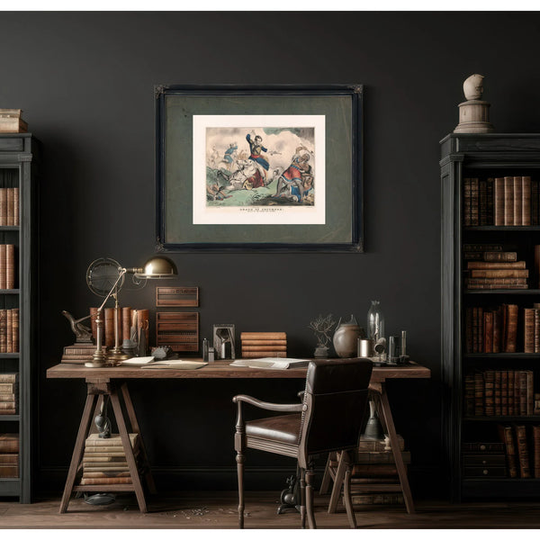 Death of Tecumseh Battle of the Thames Oct 18 1813 1846 — Framed Wall Art Room View | Bella Frye
