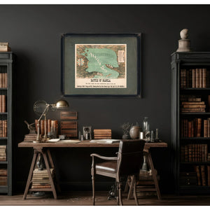 Battle of Manila 19th Century — Framed Wall Art Room View | Bella Frye