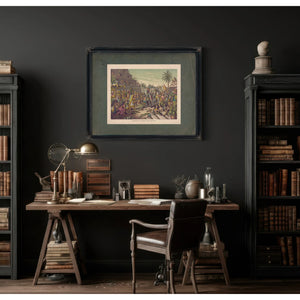 Entrance of Cortez Into Mexico 19th Century — Framed Wall Art Room View | Bella Frye