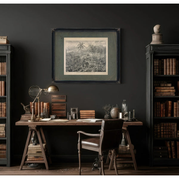 Battle of La Quasina Near Santiago De Cuba 19th Century — Framed Wall Art Room View | Bella Frye