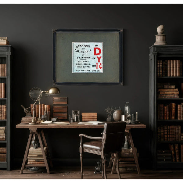 Ticket 1911 Big Game — Framed Wall Art Room View | Bella Frye