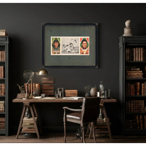 Geo T Stovalljames Austin St Louis Browns Baseball Card Portrait — Framed Wall Art Room View | Bella Frye