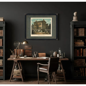 Abraham Lincolns Return Home After His Successful Campaign for the Presidency — Framed Wall Art Room View | Bella Frye