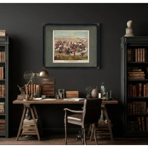 Custers Last Charge 1876 — Framed Wall Art Room View | Bella Frye