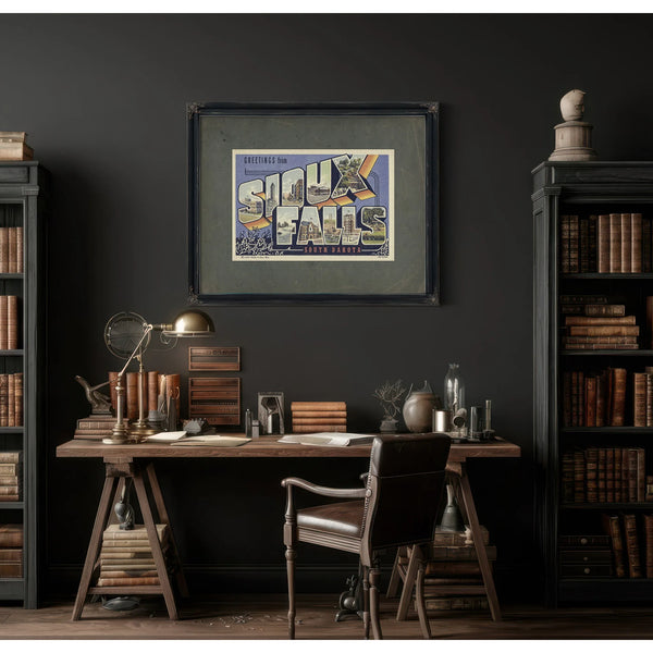 South Dakota Sioux Falls — Framed Wall Art Room View | Bella Frye