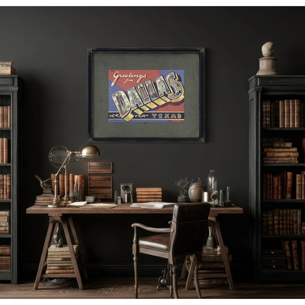 Texas Dallas — Framed Wall Art Room View | Bella Frye