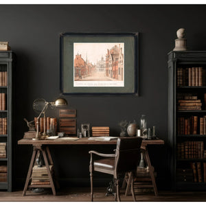 a View of the Federal Hall of the City of New York as Appeared in the Year 17 — Framed Wall Art Room View | Bella Frye