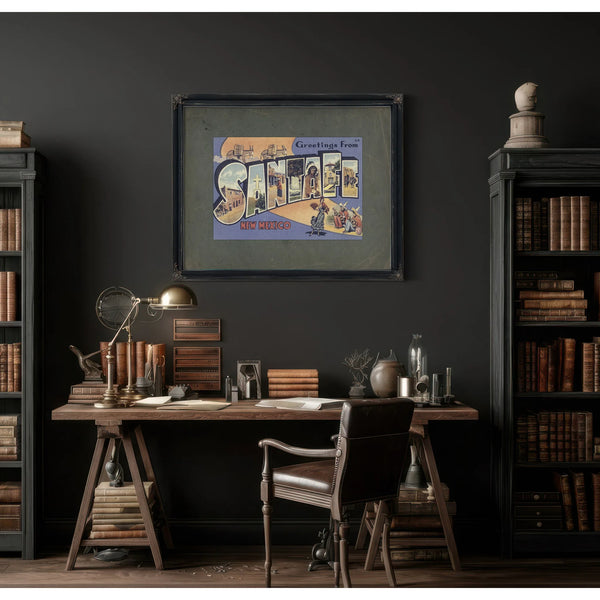 New Mexico Santa Fe — Framed Wall Art Room View | Bella Frye