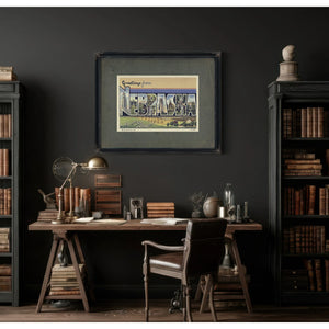 Nebraska — Framed Wall Art Room View | Bella Frye