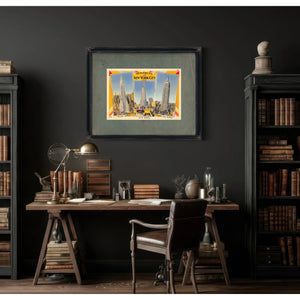 Steel Giants of the Machine Age — Framed Wall Art Room View | Bella Frye
