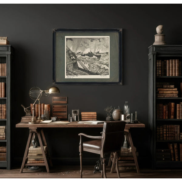 Convoy Us Coastguard Cutter 19th Century — Framed Wall Art Room View | Bella Frye