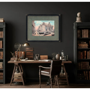 The Iron Cathedral Grand Central Terminal in the Age of Steam — Framed Wall Art Room View | Bella Frye