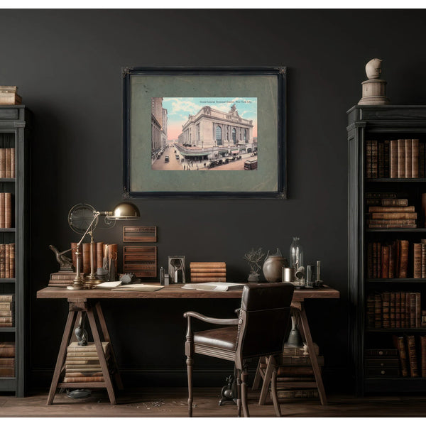 The Iron Cathedral Grand Central Terminal in the Age of Steam — Framed Wall Art Room View | Bella Frye