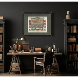 Grand Banquet Given by the Citizens of Cincinnati to the Visiting Merchants — Framed Wall Art Room View | Bella Frye