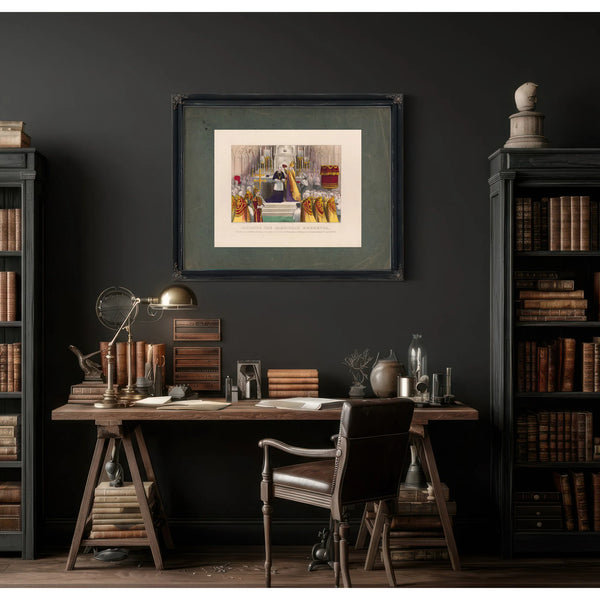 Imposing the Cardinals Berretta Upon His Grace Archbishop Mccloskey of New Y — Framed Wall Art Room View | Bella Frye