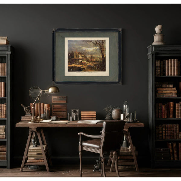 American Scenery the Inn on the Roadside 1872 — Framed Wall Art Room View | Bella Frye