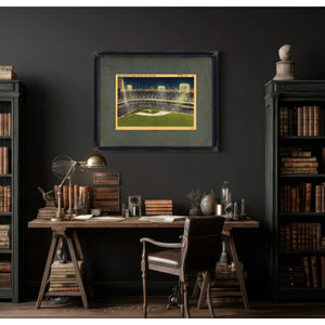 Night Baseball at Yankee Stadium New York City — Framed Wall Art Room View | Bella Frye