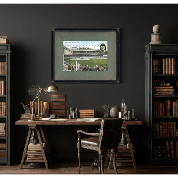 The Cathedral of American Pastime Polo Grounds Relic Print — Framed Wall Art Room View | Bella Frye
