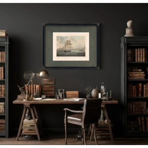 Frigate America Frigate La Rein Blanche 19th Century — Framed Wall Art Room View | Bella Frye