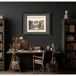 Camp Thompson Encampment of the Springfield Light Guard 19th Century — Framed Wall Art Room View | Bella Frye