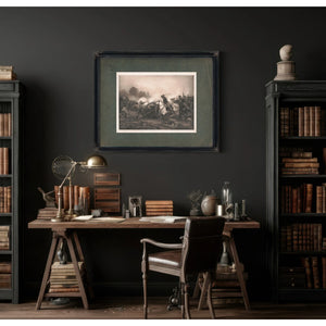 Charging the Guns 1891 — Framed Wall Art Room View | Bella Frye