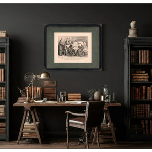 Death of the Hon Andrew Johnson Us Senator From Tennessee and Ex President O — Framed Wall Art Room View | Bella Frye