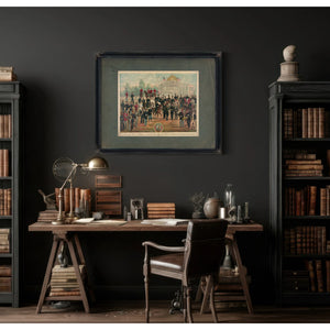 in Honor of the Mass Vol Militia and Its Commanders and the One Hundredth Ye — Framed Wall Art Room View | Bella Frye