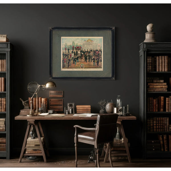 in Honor of the Mass Vol Militia and Its Commanders and the One Hundredth Ye — Framed Wall Art Room View | Bella Frye