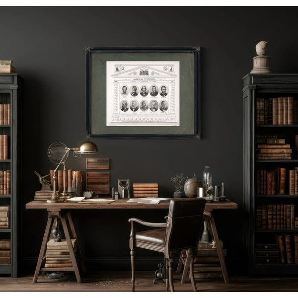 American Statesmen 1861 191 193 — Framed Wall Art Room View | Bella Frye