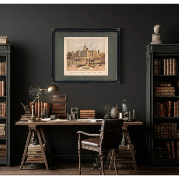 Industrial Exposition Louisville 1872 1872 — Framed Wall Art Room View | Bella Frye