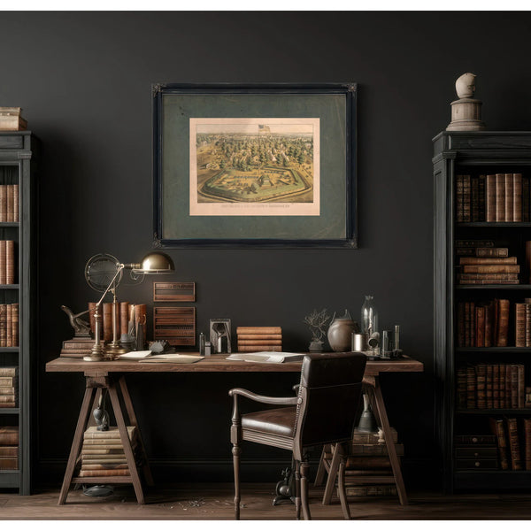 Fort Number 1 West Defences of Baltimore Md 1863 — Framed Wall Art Room View | Bella Frye