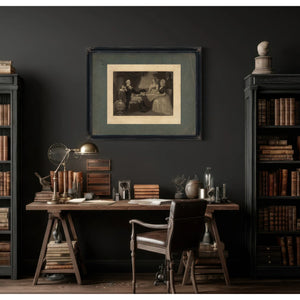 George Washington Parke Custis George Washington Eleanor Parke Custis Martha — Framed Wall Art Room View | Bella Frye