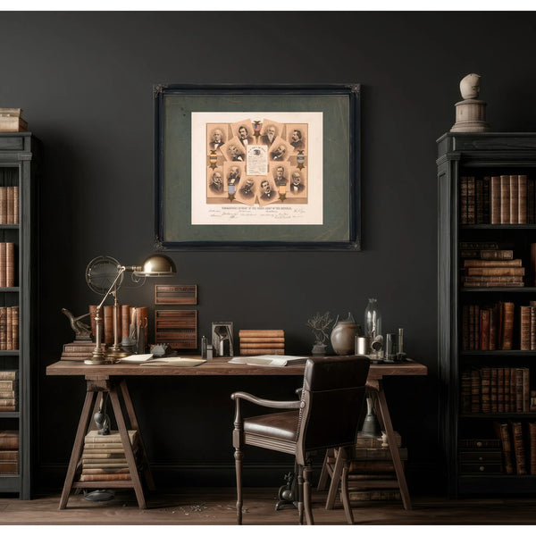 Commanders in Chief of the Grand Army of the Republic 1885 — Framed Wall Art Room View | Bella Frye