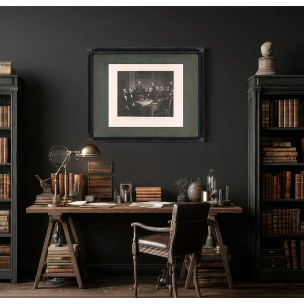 a Council of War in 61 19th Century — Framed Wall Art Room View | Bella Frye