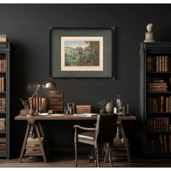 Life of Our Pioneers 1915 — Framed Wall Art Room View | Bella Frye