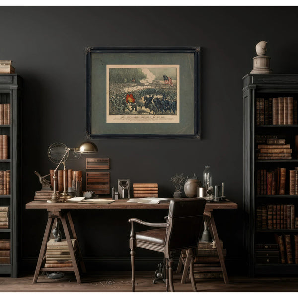 Battle of Chancellorsville Va May 3rd 1863 1863 — Framed Wall Art Room View | Bella Frye