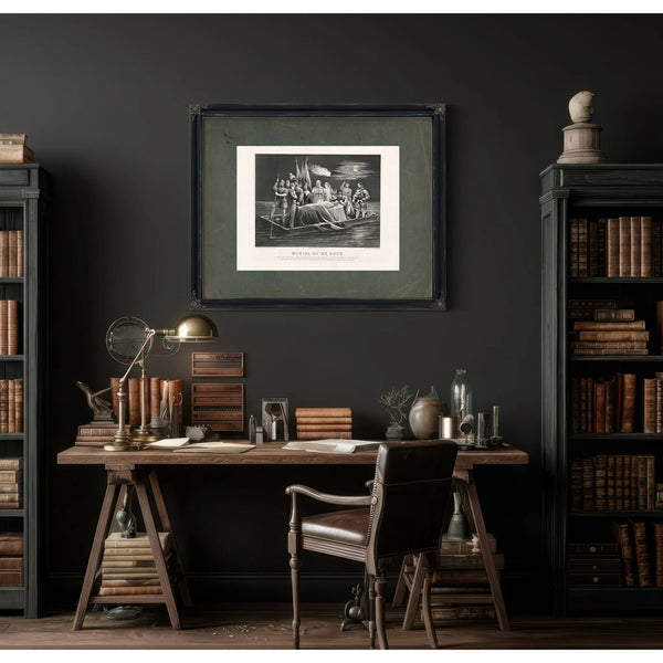 Burial of Desoto 1876 — Framed Wall Art Room View | Bella Frye