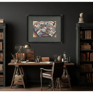 Arkansas Little Rock — Framed Wall Art Room View | Bella Frye