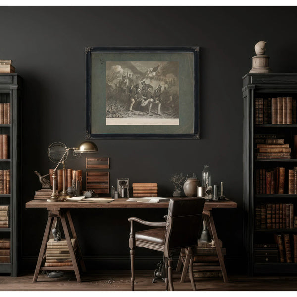 Fall of Lieutenant Colonel Henry Clay Junior 1855 — Framed Wall Art Room View | Bella Frye