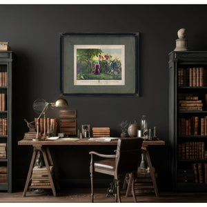 First Landing of Columbus on the Shores of the New World_ at San Salvador Wi — Framed Wall Art Room View | Bella Frye