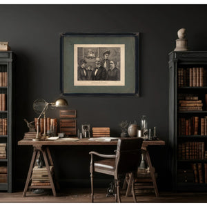Jefferson Davis and Family 189 — Framed Wall Art Room View | Bella Frye