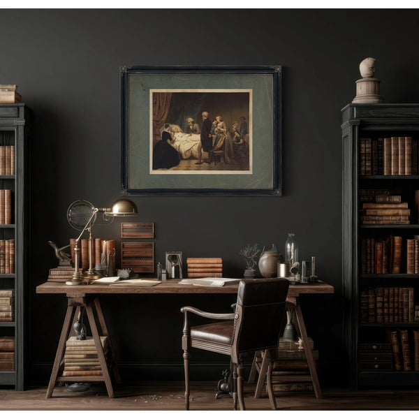 Life of George Washington the Christian Death 1853 — Framed Wall Art Room View | Bella Frye