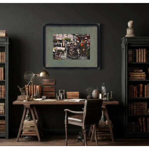 The Huddled Masses of Mulberry Bend — Framed Wall Art Room View | Bella Frye