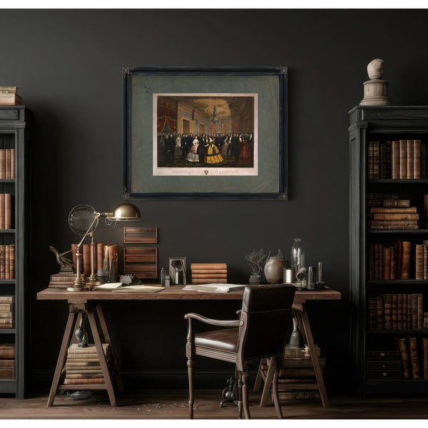 Abraham Lincolns Last Reception 1865 — Framed Wall Art Room View | Bella Frye