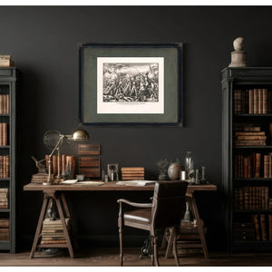 A Little More Grape Capt Bragg General Taylor at the Battle of Buena Vista Feb — Framed Wall Art Room View | Bella Frye